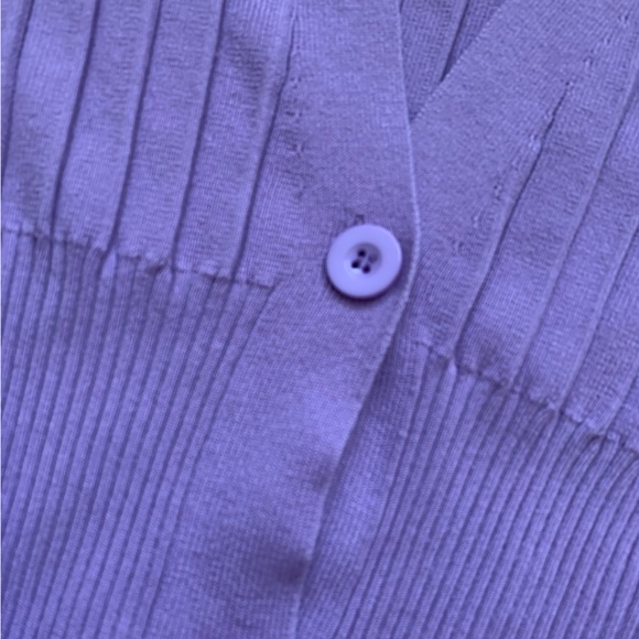 Lilac plunge cardigan - NWOT - Picture 3 of 3